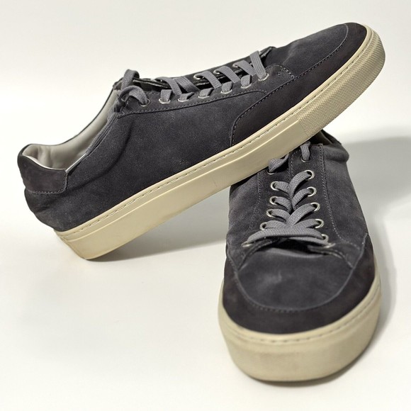 Peter Millar Other - Peter Millar Shoes Mens Size 11.5 Steel Blue Gray Suede Lace Up Casual Sneakers